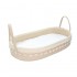 Cheap Handmade Woven Cotton Rope Moses Basket With Mattress Pad , Soft Blanket Baby Changing Basket With Removable Cover