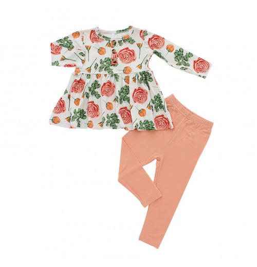 Wholesale Long Sleeve Baby Girls Clothing Set Factory Eco Friendly Causal Baby Pajamas Set Bamboo Spandex Cotton Fabric Clothes Wholesale Long Sleeve Baby Girls Clothing Set Factory Eco Friendly Causal Baby Pajamas Set Bamboo Spandex Cotton Fabric Clothes